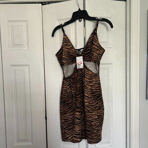 animal print dress
